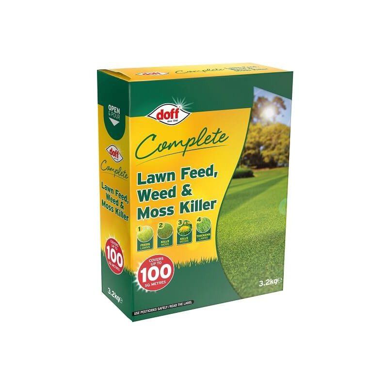 DOFF DOFLM100 COMPLETE LAWN FEED WEED & MOSS KILLER 3.2kg