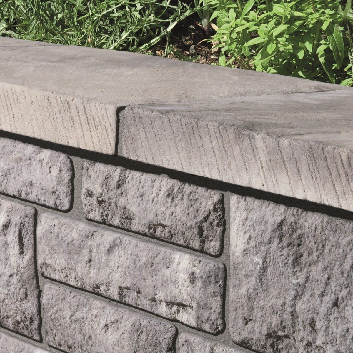 BRADSTONE OLD RIVEN COPING 530 x 150 x 50mm AUTUMN SILVER 23128