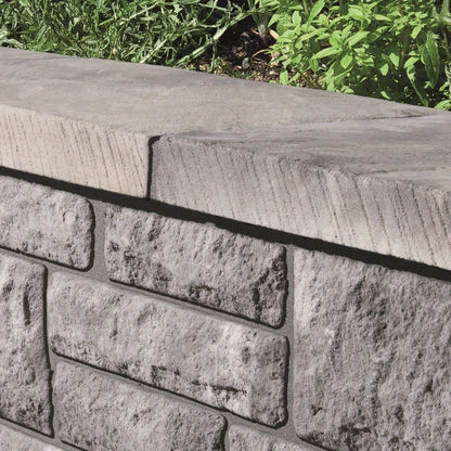 BRADSTONE OLD RIVEN COPING 530 x 150 x 50mm AUTUMN SILVER 23128