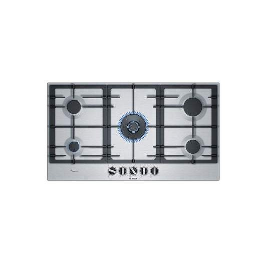 BOSCH PCR9A5B90 SERIES 6 GAS HOB BRUSHED STEEL