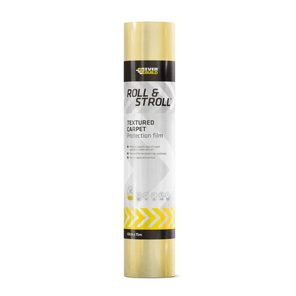 Everbuild Roll & Stroll Textured Non Slip Protector 75M x 600mm ROLLTEXT75