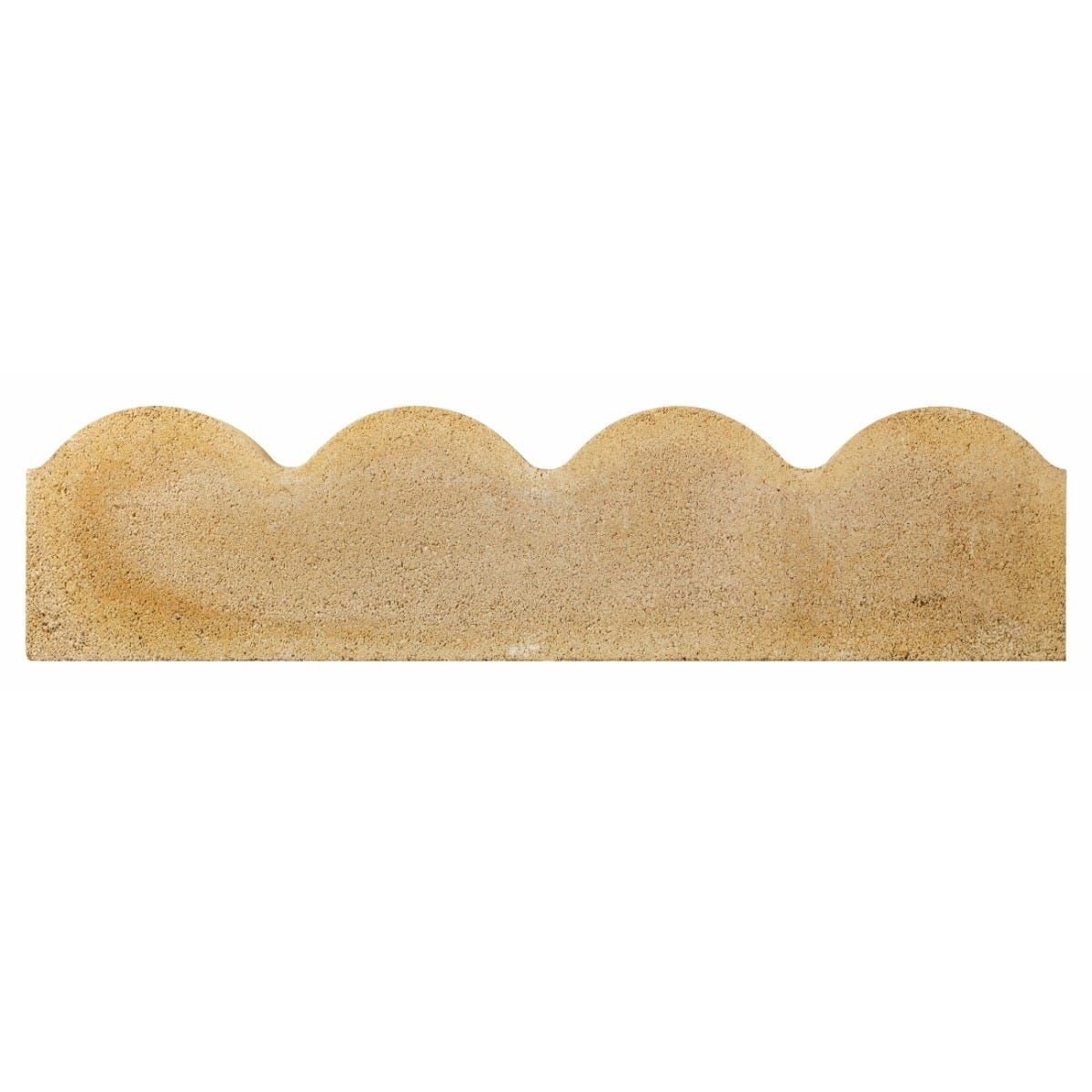 BRADSTONE SCALLOPED EDGING 150 x 50 x 600mm BUFF 20328