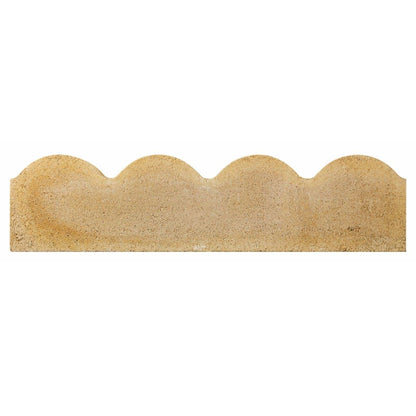 BRADSTONE SCALLOPED EDGING 150 x 50 x 600mm BUFF 20328