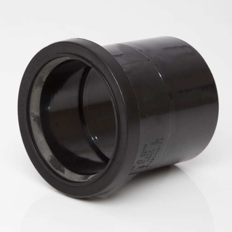 POLYPIPE SOIL SINGLE SOCKET 82mm SH33 SH33B BLACK