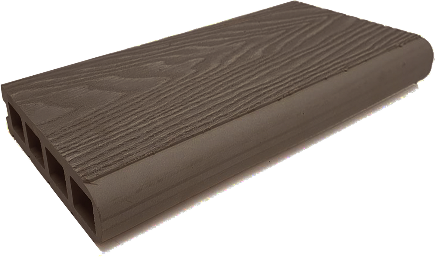 COMPLETE COMPOSITE DECKING NOSEBOARD PREMIER BROWN 130 x 25 x 3660mm CCPNBB