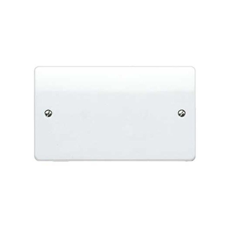 WEW 2-GANG BLANK PLATE WHITE K3828WHI