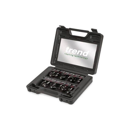 TREND SET/SS8X1/4TC 12 PIECE 1/4 SHANK TCT ROUTER CUTTER SET