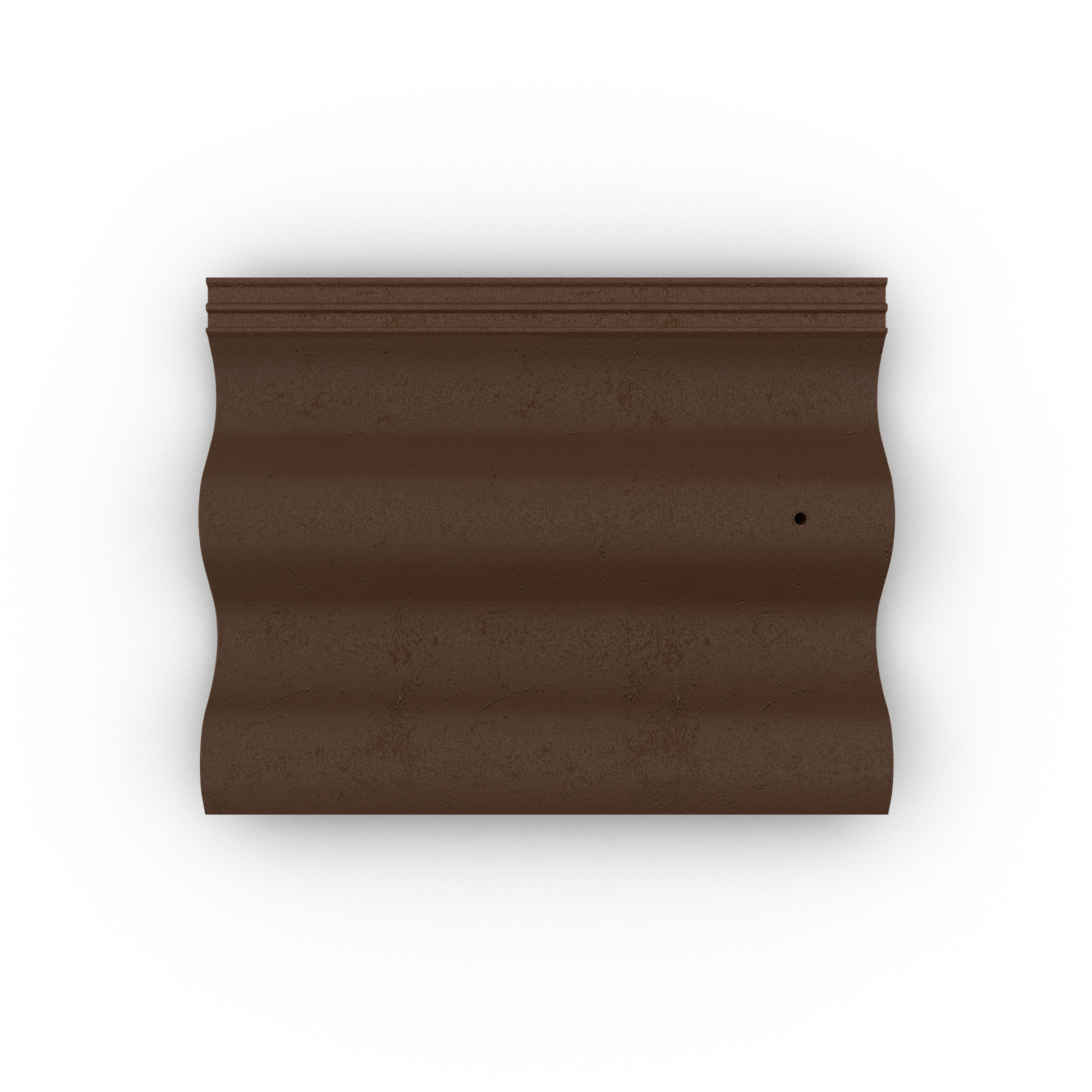FP MCCANN ROUND TOP CONCRETE ROOF TILE BROWN PRETILEROUBRO