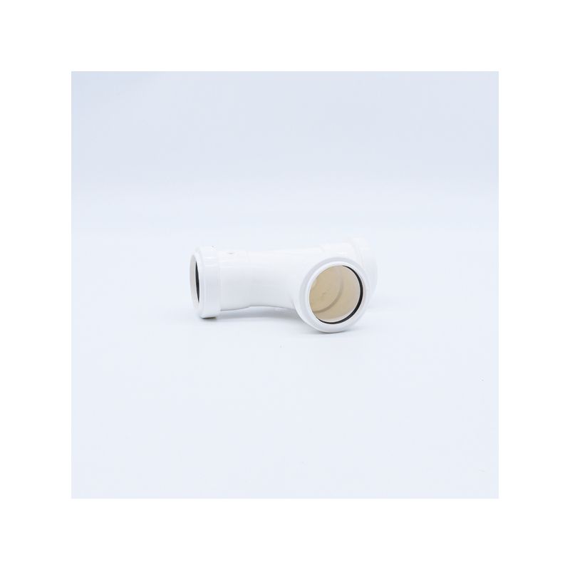 POLYPIPE PUSHFIT SWEPT TEE 40mm x 91.25deg WP22 WP22W WHITE