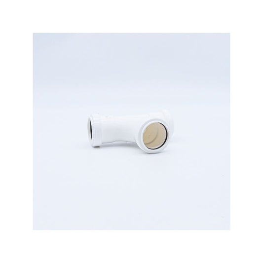 POLYPIPE PUSHFIT SWEPT TEE 40mm x 91.25deg WP22 WP22W WHITE