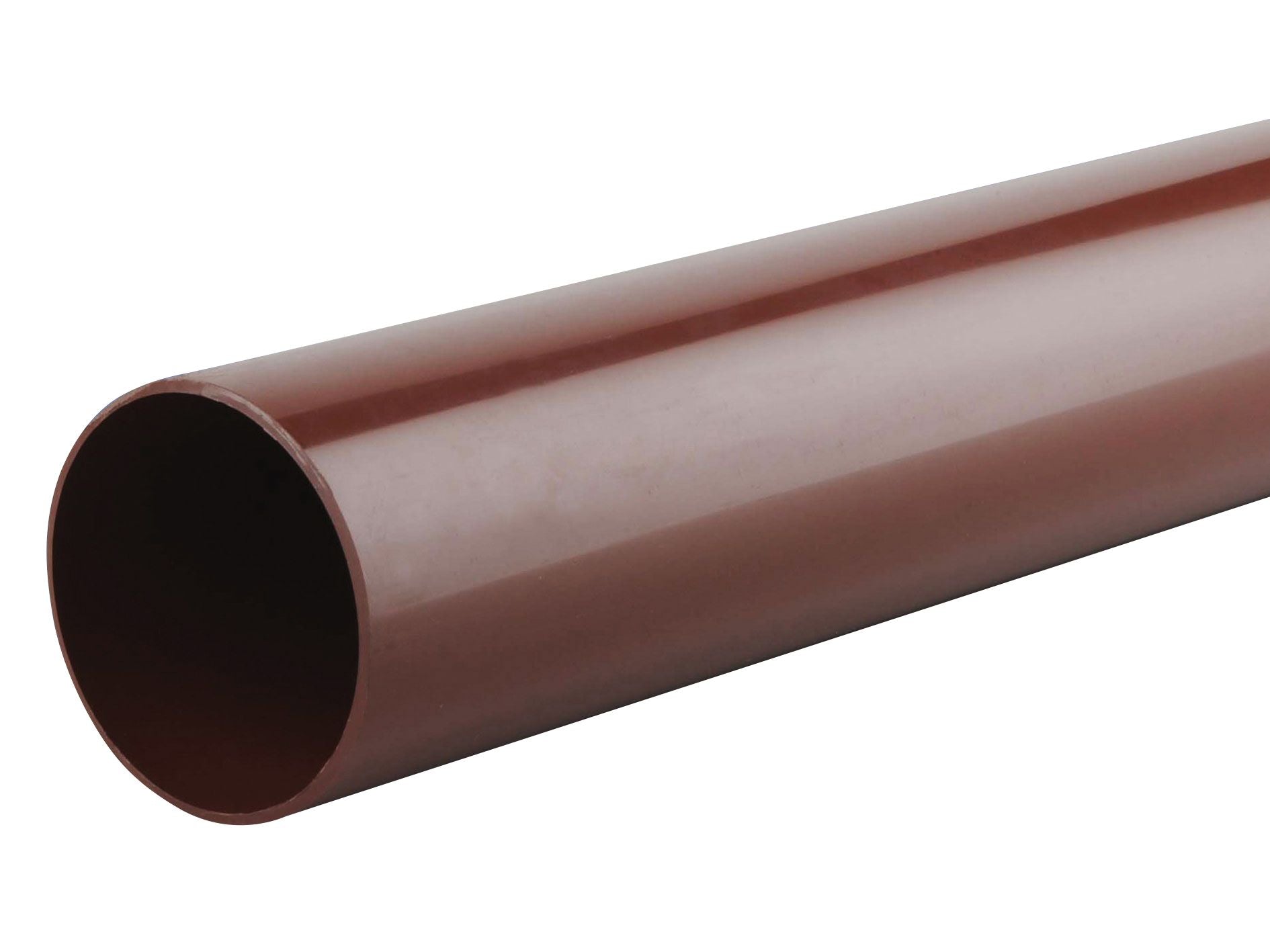 OSMA 0T086 ROUND PVCU PIPE 68mm x 2.75m 0T086N BROWN