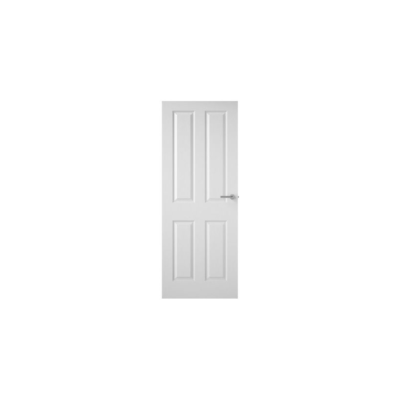 Premdor Moulded 4 Panel Textured Fireshield Fd30 Door 6'6 x 2'9 1981 x 838 x 44mm