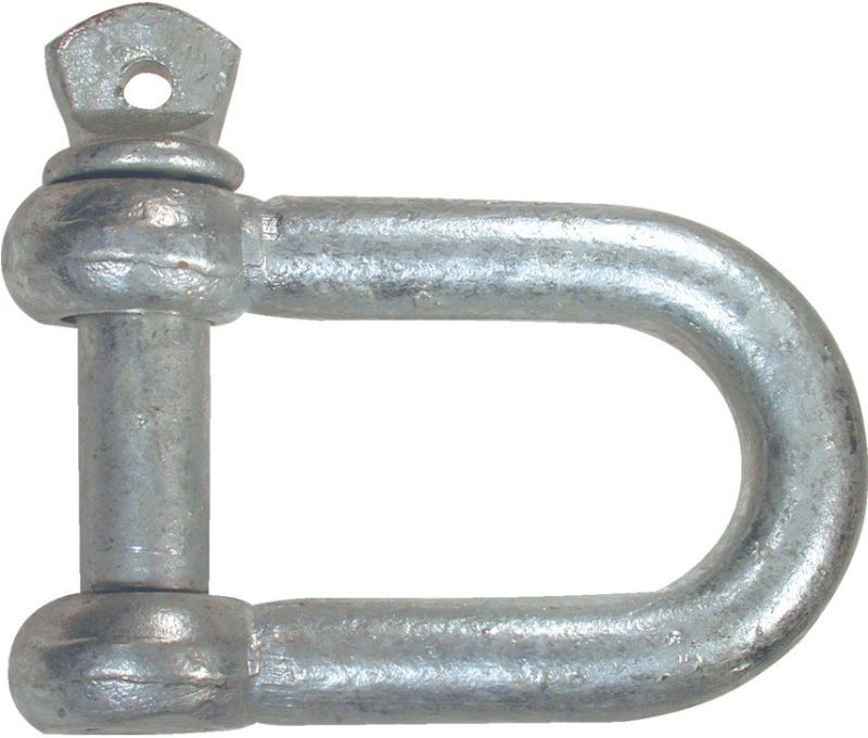 A PERRY NO 312 BRIGHT ZINC PLATED DEE SHACKLE PREPACKED 12mm 312-PP0012ZP