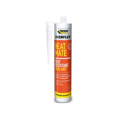 Everbuild High Temp Heat Mate Silicone 310ml Black HTSBK