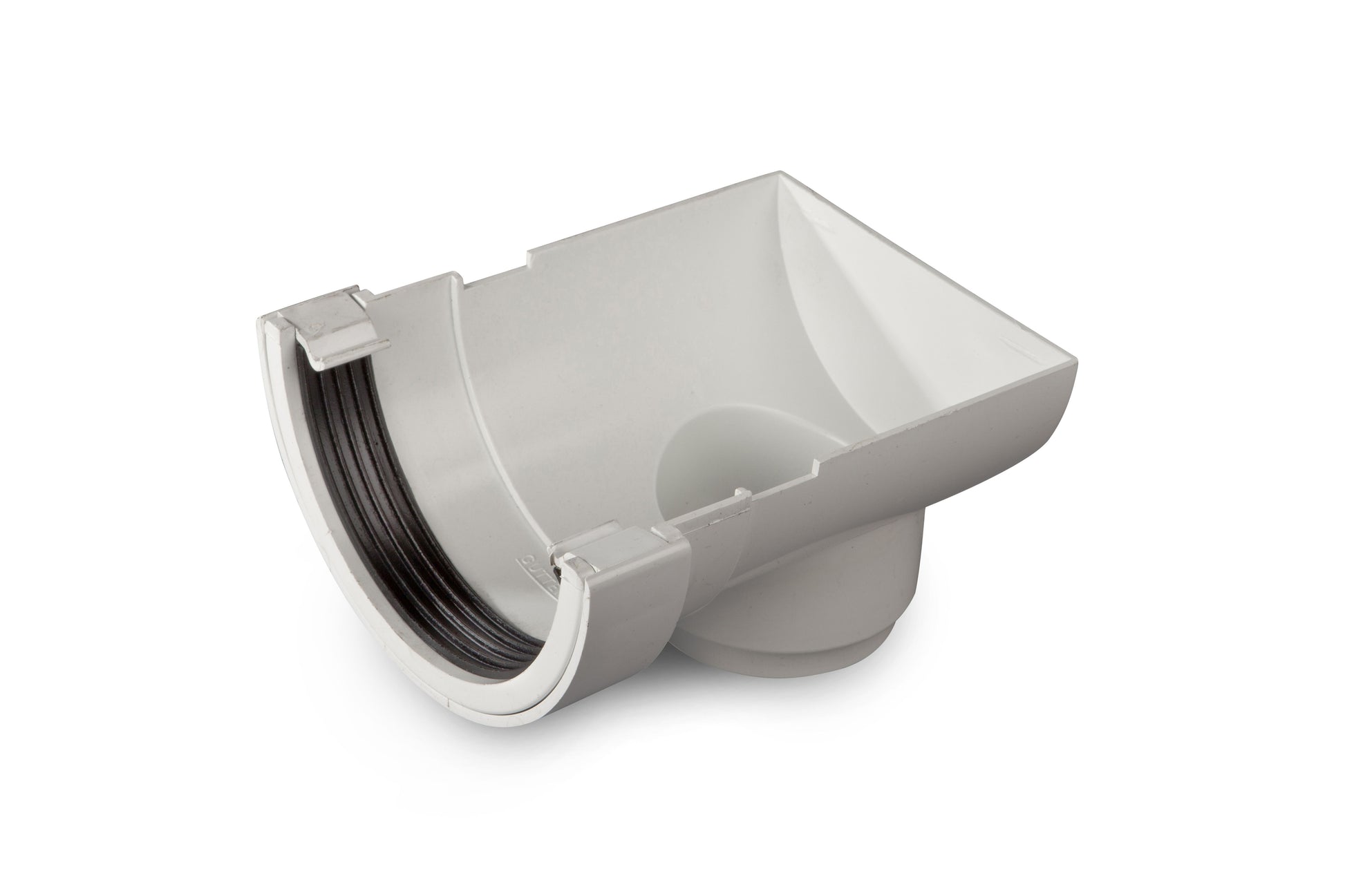 OSMA 0T007 ROUND PVCU STOPEND OUTLET 112mm 0T007W WHITE