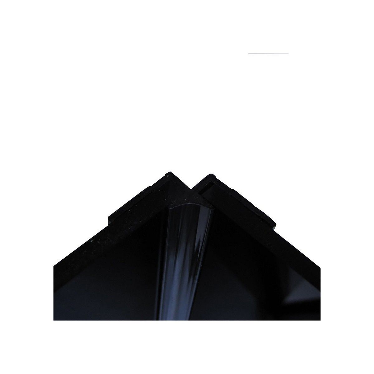 WETWALL TILE INTERNAL CORNER 2440mm BLACK AK-INTERNAL-JT-4MM