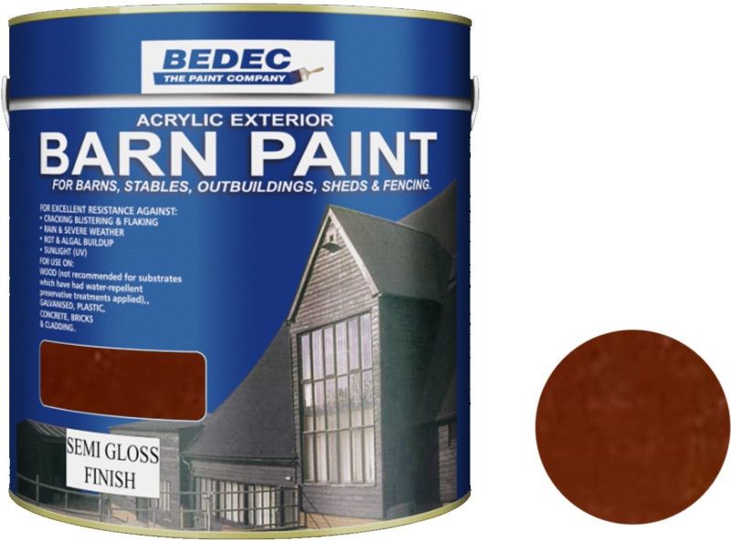 BEDEC SEMI GLOSS BARN PAINT 2.5l DARK OAK BEDE2AK2014/40