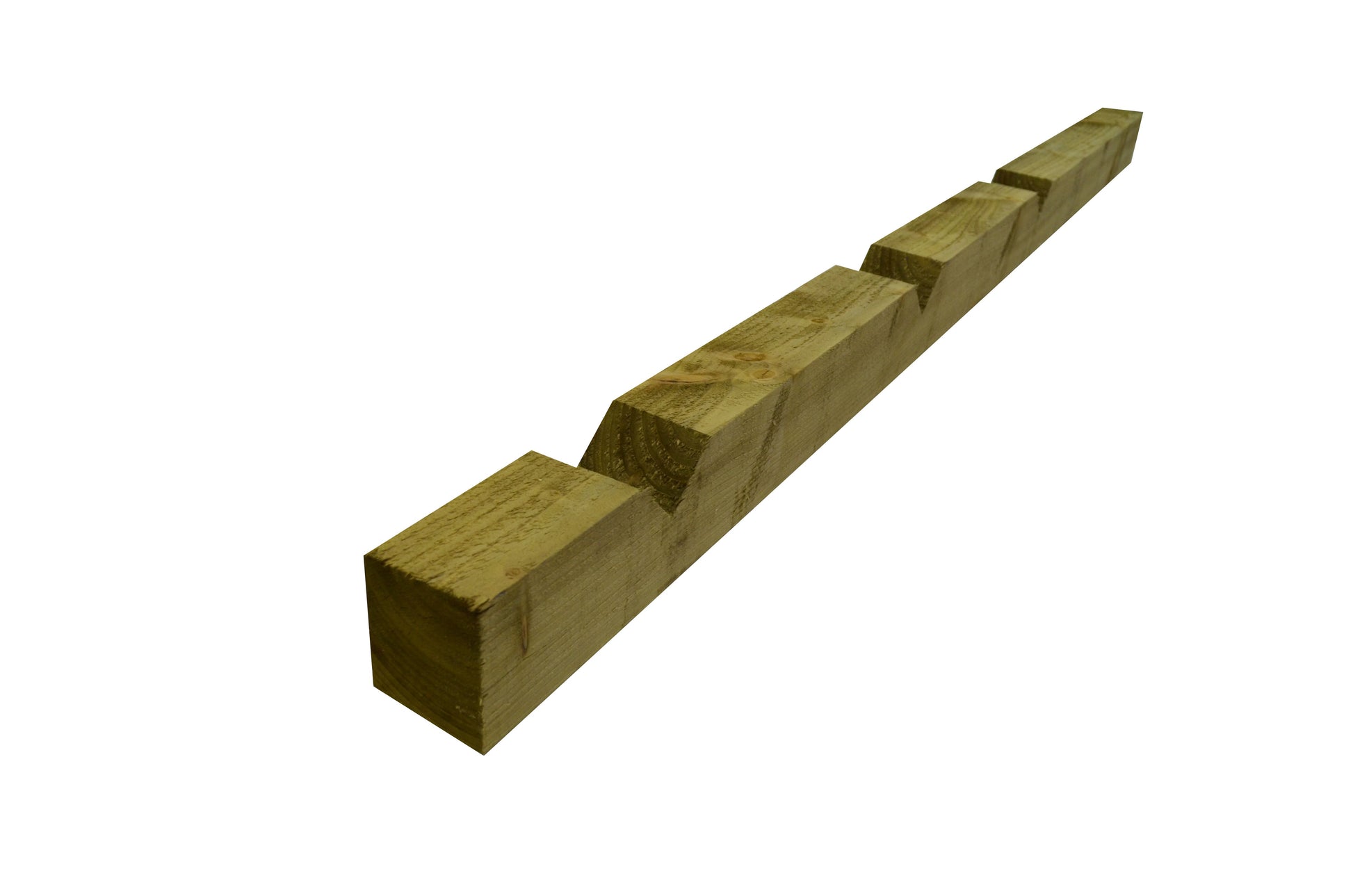 BSW 100 x 125mm x 2.4m GREEN UC4 TREATED NOTCHED TIMBER POST FSC