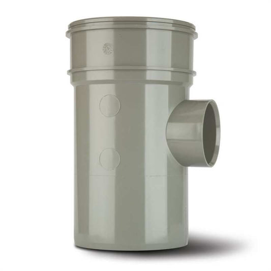 POLYPIPE SOLVENT BOSSPIPE S/S 110 x 50mm BP425 BP425SG SOLVENT GREY