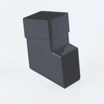 BRETT DOWNPIPE SQUARE SHOE ANTHRACITE GREY BR516