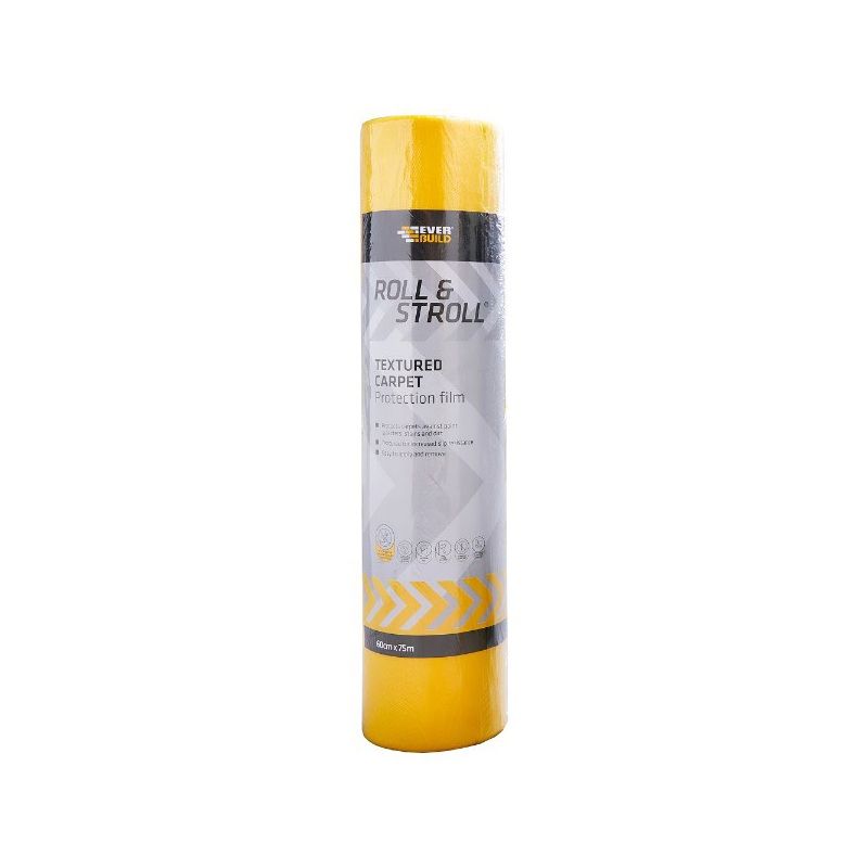Everbuild Roll & Stroll Textured Non Slip Protector 75M x 600mm ROLLTEXT75