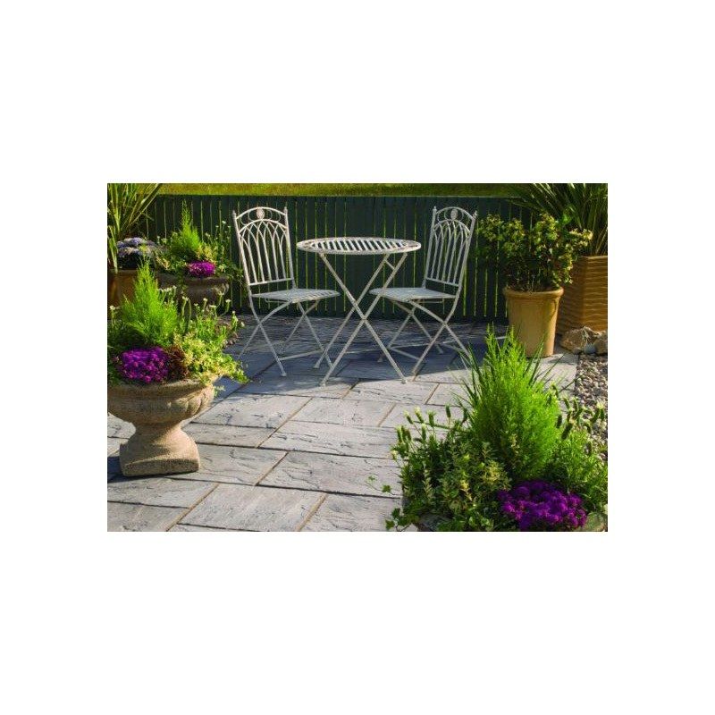 BRADSTONE ASHBOURNE ECO PAVING PATIO KIT 9.72m2 PACK WEATHERED GREY 22780