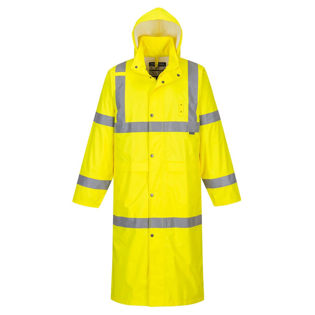 Hi-Vis Rain Coat 122cm , 4XL, R, Yellow
