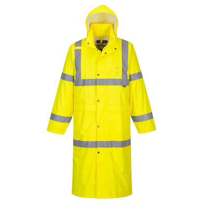 Hi-Vis Rain Coat 122cm , 4XL, R, Yellow