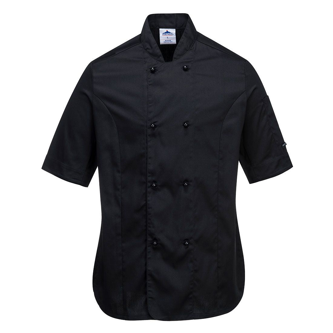 Rachel Women's Chefs Jacket S/S, XXL, R, Black