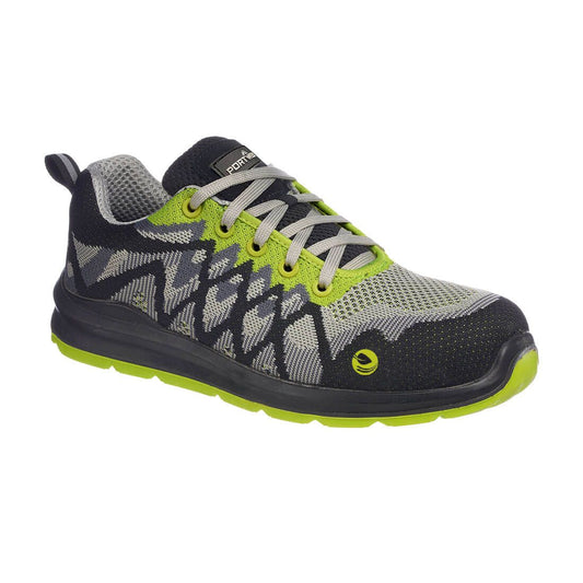 Portwest Compositelite Eco Safety Trainer S1P, 36, , Black/Yellow