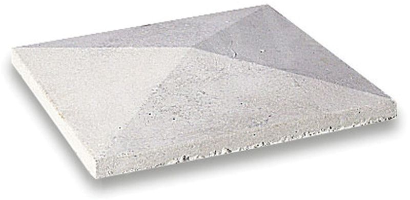 BRADSTONE PYRAMID PIER CAPS 305 x 305mm OFF WHITE 22782