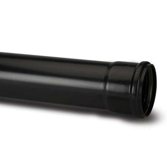 POLYPIPE SOIL PIPE S/S 110mm x 4m SP440 SP440B BLACK