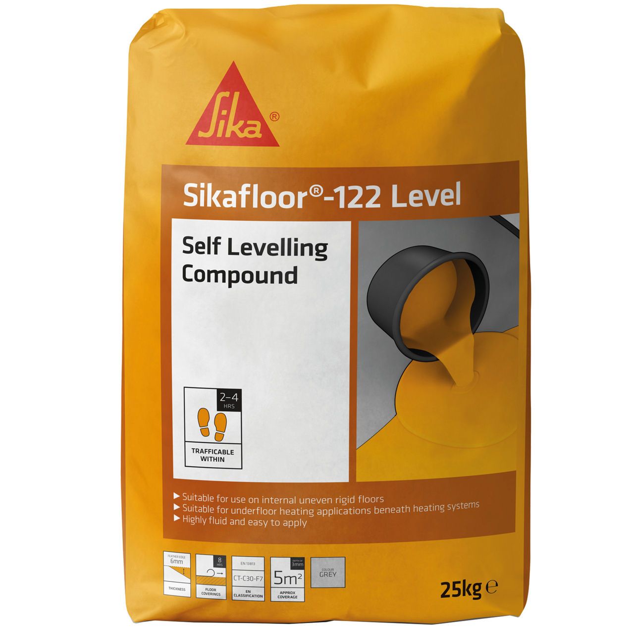 Sika Floor 122 Level Self Levelling Compound 25Kg Grey SKLEV2025