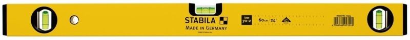STABILA STB70224 DOUBLE PLUMB SPIRIT LEVEL 24"