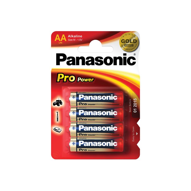 PANASONIC AA ALKALINE BATTERIES (PACK 4) REGEAA4