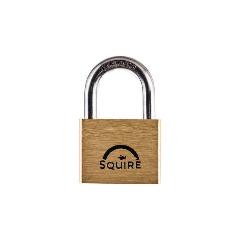 SQUIRE MARINE GRADE 50mm BRASS BODY WITH STAINLESS SHACKLE LN5S