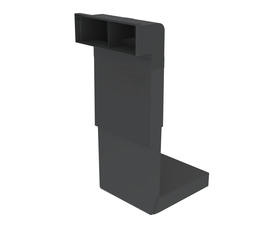 TIMLOC TELESCOPIC UNDERFLOOR VENT (5-7 COURSES) 150mm+ CAVITIES BLACK 1201XL+
