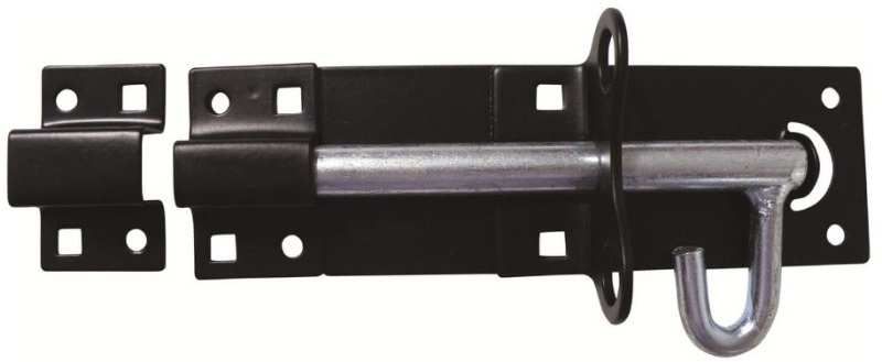 100mm 4" No 2A BLACK MEDIUM BRENTON PADBOLT PREPACKED 2A--PP0100BK