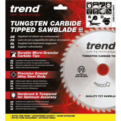 TREND CSB/CC21660 CRAFT BLADE CC 216MM X 60T X 30MM