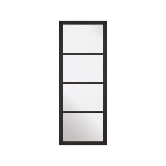 LPD SOHO BLACK GLAZED INTERNAL DOOR 30" SOHBLA30