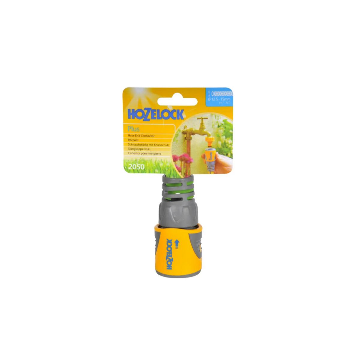 HOZELOCK 2050 HOSE END CONNECTOR PLUS 1/2" - 5/8"