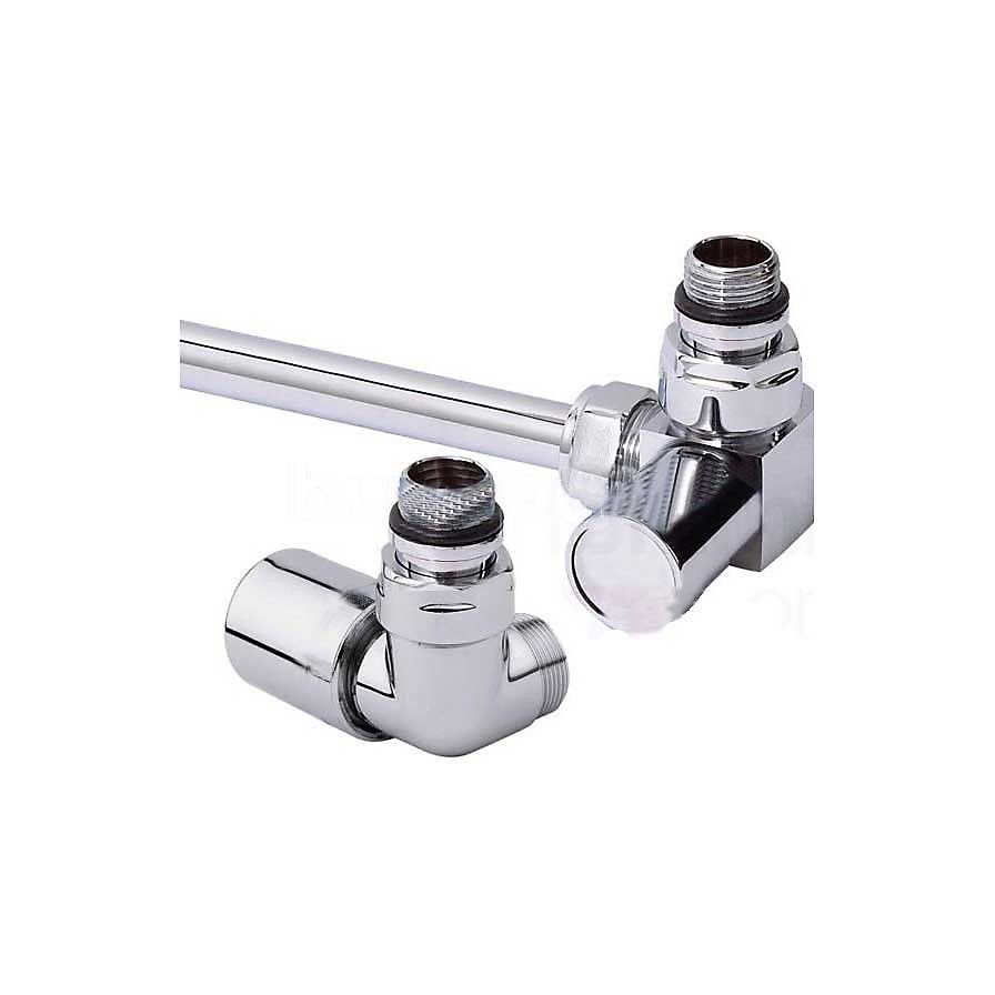 KARTELL CRNV CORNER RADIATOR VALVES CHROME (PAIR)