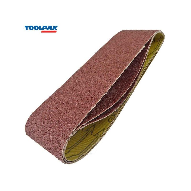 TOOLPAK SANDING BELTS 75 x 533mm (PACK OF 3) 40 GRIT CB75533A
