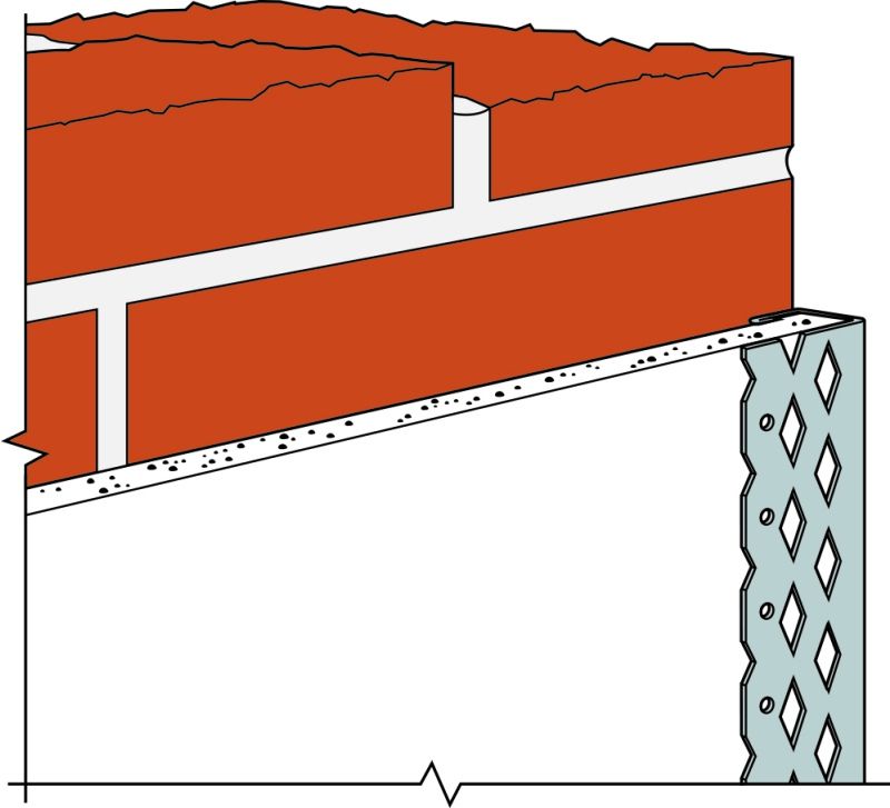 SIMPSON PLASTERBOARD EDGE BEAD 3m x 10mm PEB1030