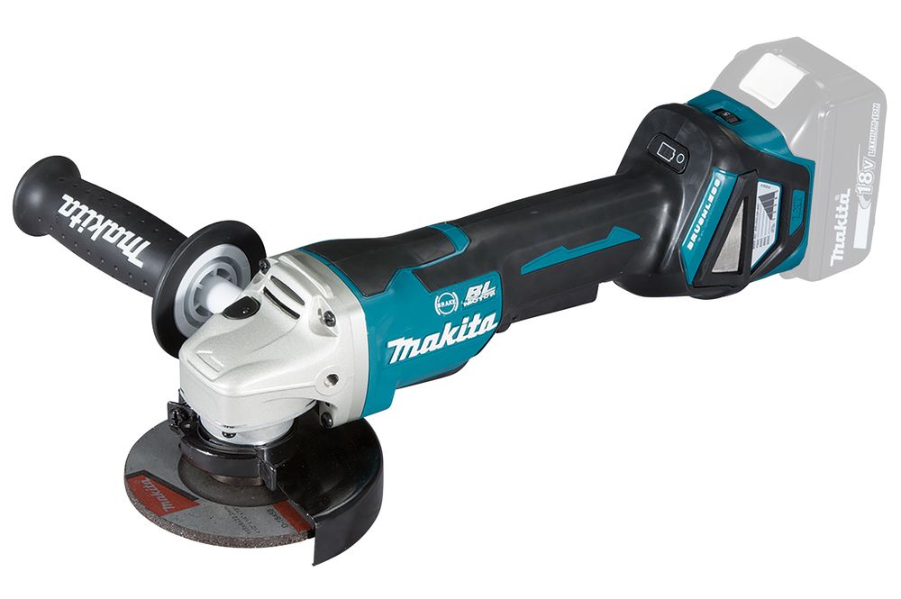 Makita 18V Body Only Brushless Angle Grinder (Paddle Switch) 115mm No Battery/Charger | DGA467Z