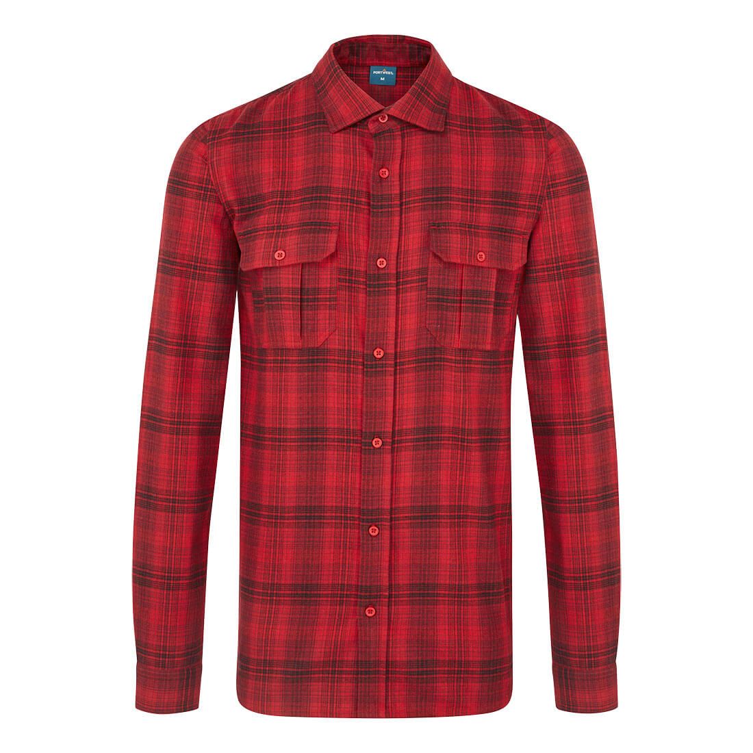 KA3 Check Shirt, L, R, Red