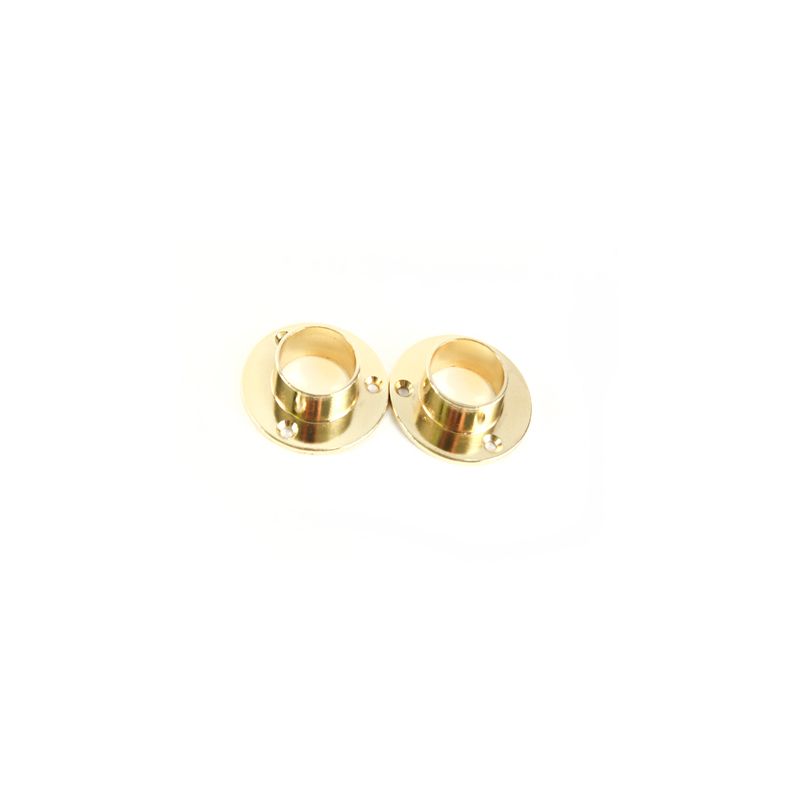 CHROME PLATED END SOCKETS 25mm PACK 2 HQ224SP