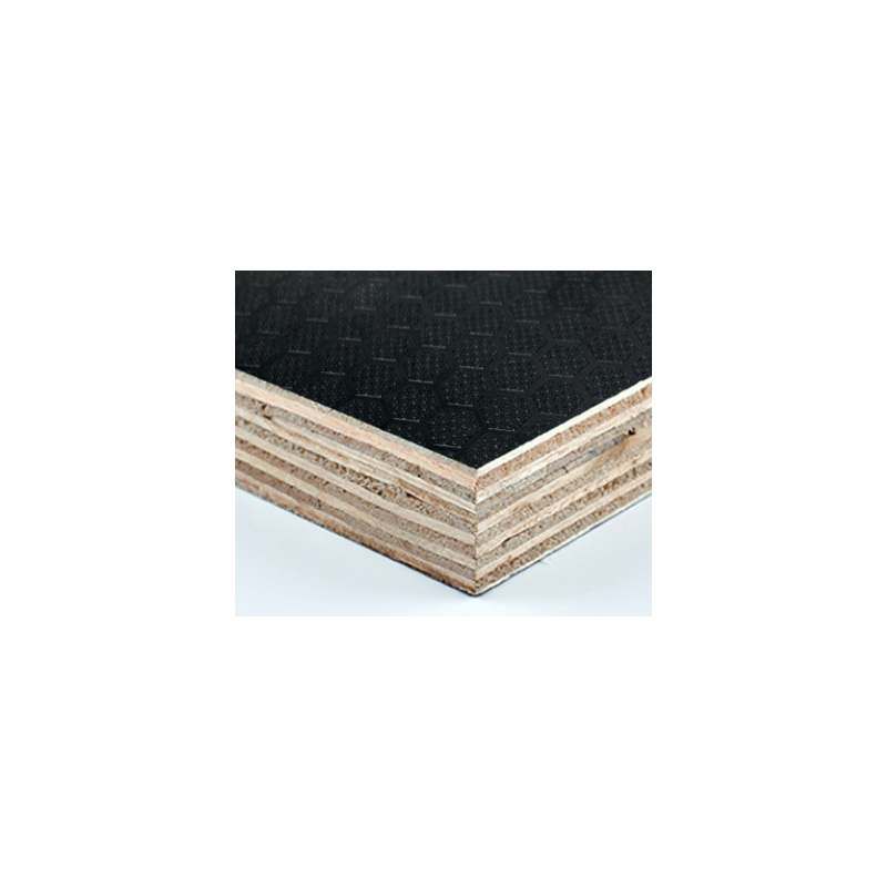 FAL 2440 x 1220 x 18mm STREPLY BLACK HEXAGON SMOOTH REVERSE PLYWOOD