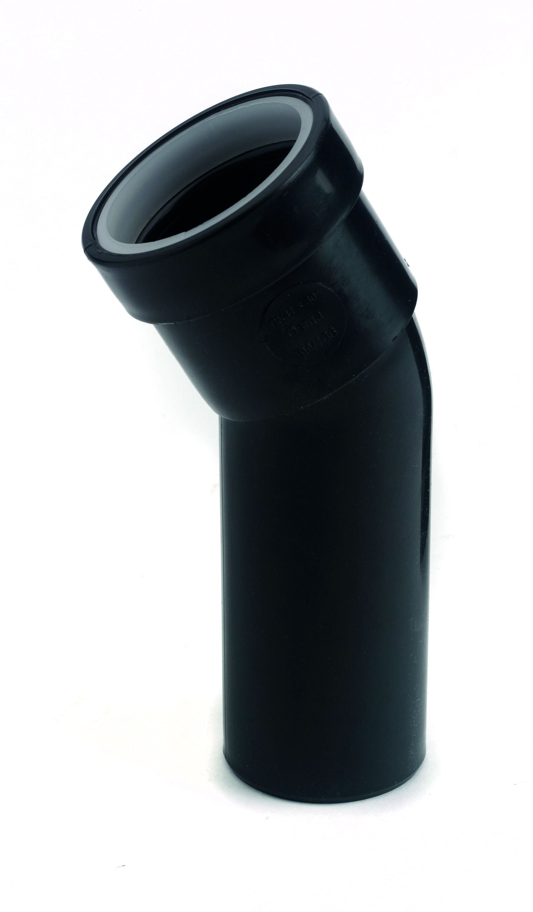 OSMAWELD 5W166 PP SPIGOT BEND 40mm 5W166B BLACK