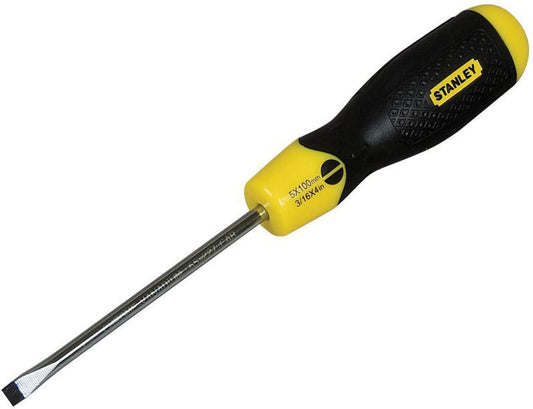 STANLEY STA064916 CUSHION GRIP FLARED SCREWDRIVER 5 x 100mm